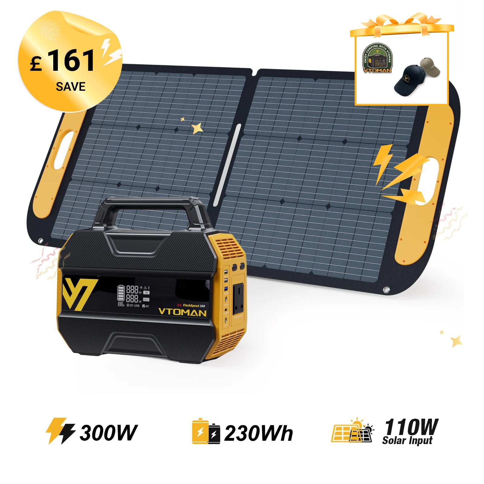 VTOMAN FlashSpeed 300 Portable Power Station