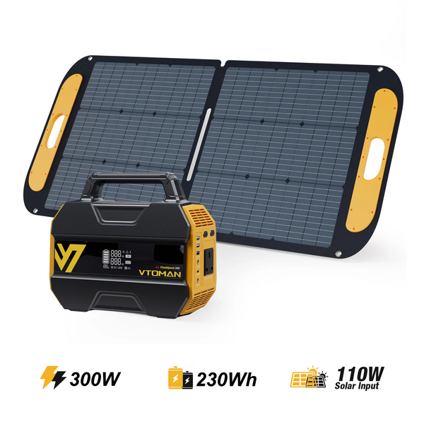 VTOMAN FlashSpeed 300 +110W Solar Panel