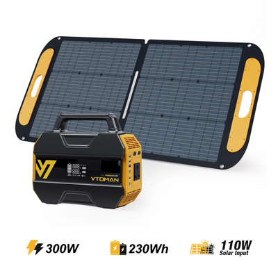 VTOMAN FlashSpeed 300 V-BEYOND™ +110W Solar Panel