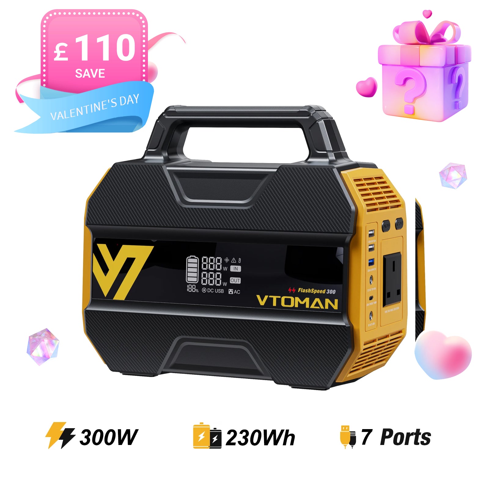 VTOMAN FlashSpeed 300 Portable Power Station