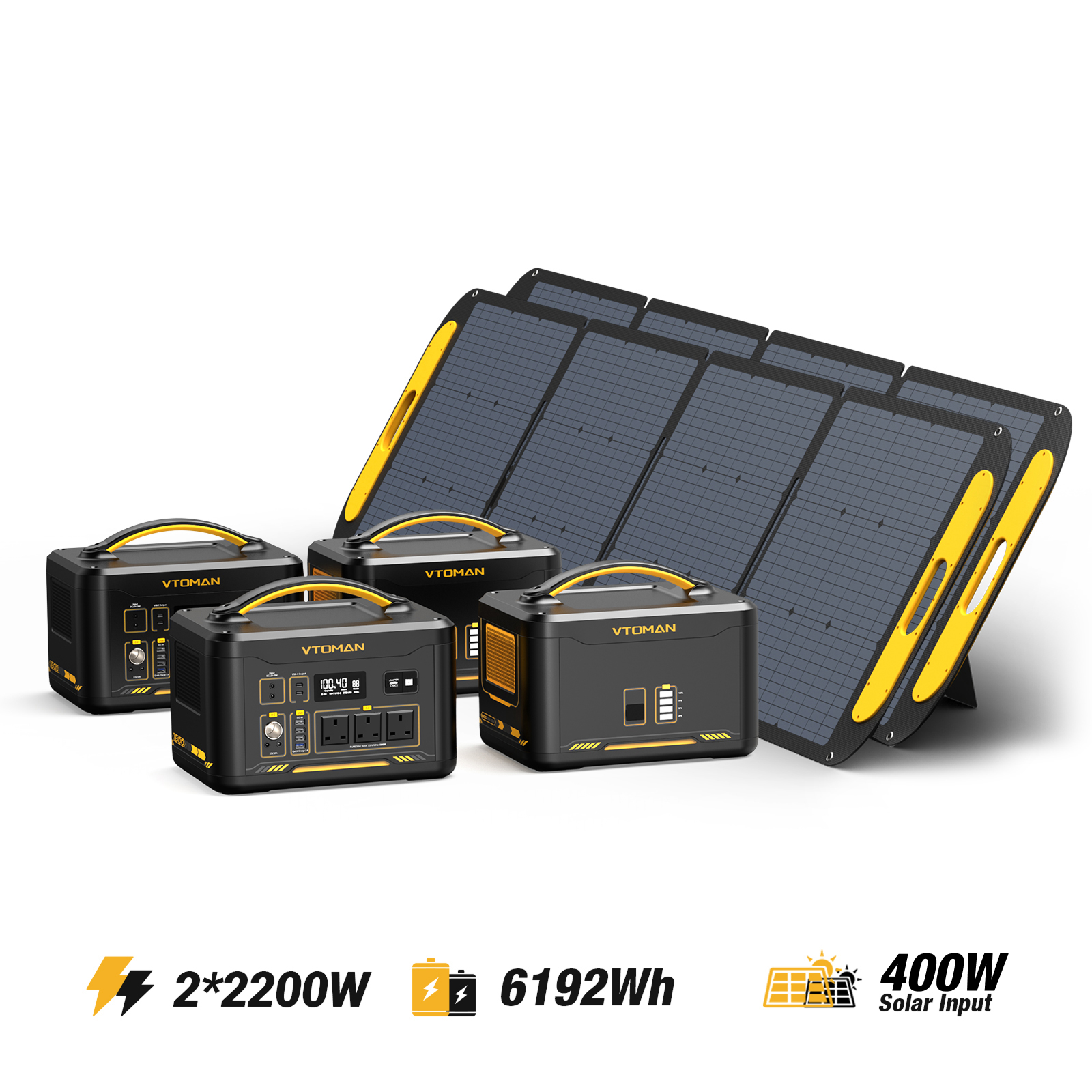 Jump 2200W/6192Wh 400W Solar Generator