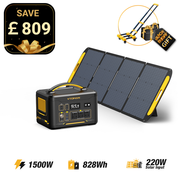 Jump 1500W/ 828Wh 220W Solar Generator