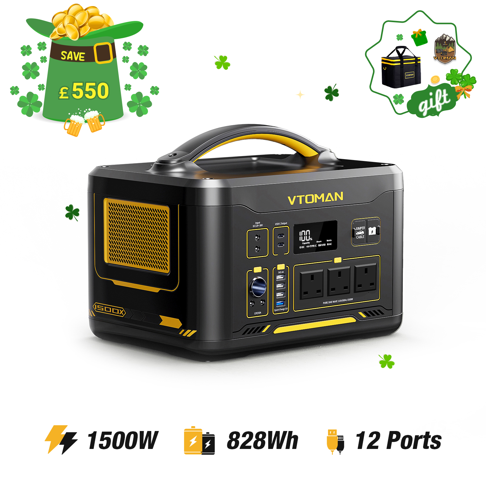 VTOMAN Jump 1500X Portable Power Station