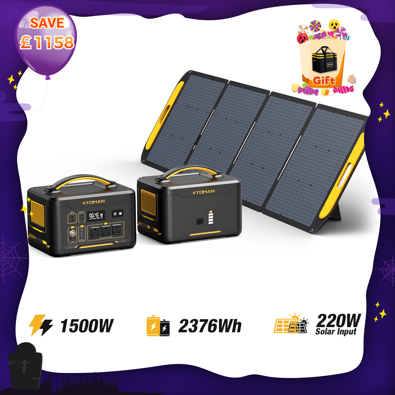 VTOMAN Jump 1500X Portable Power Station