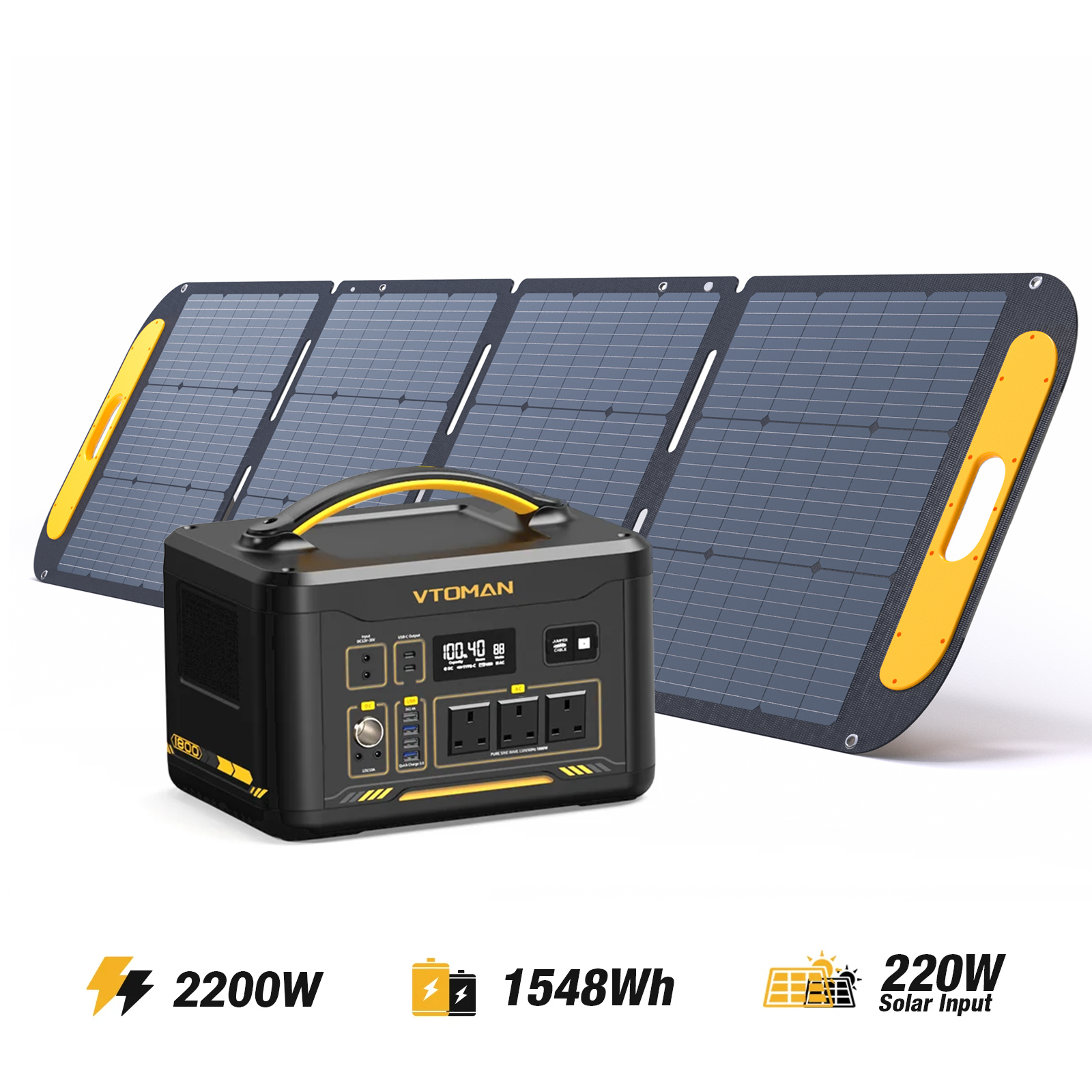 Jump 2200W/1548Wh 220Pro Solar Generator