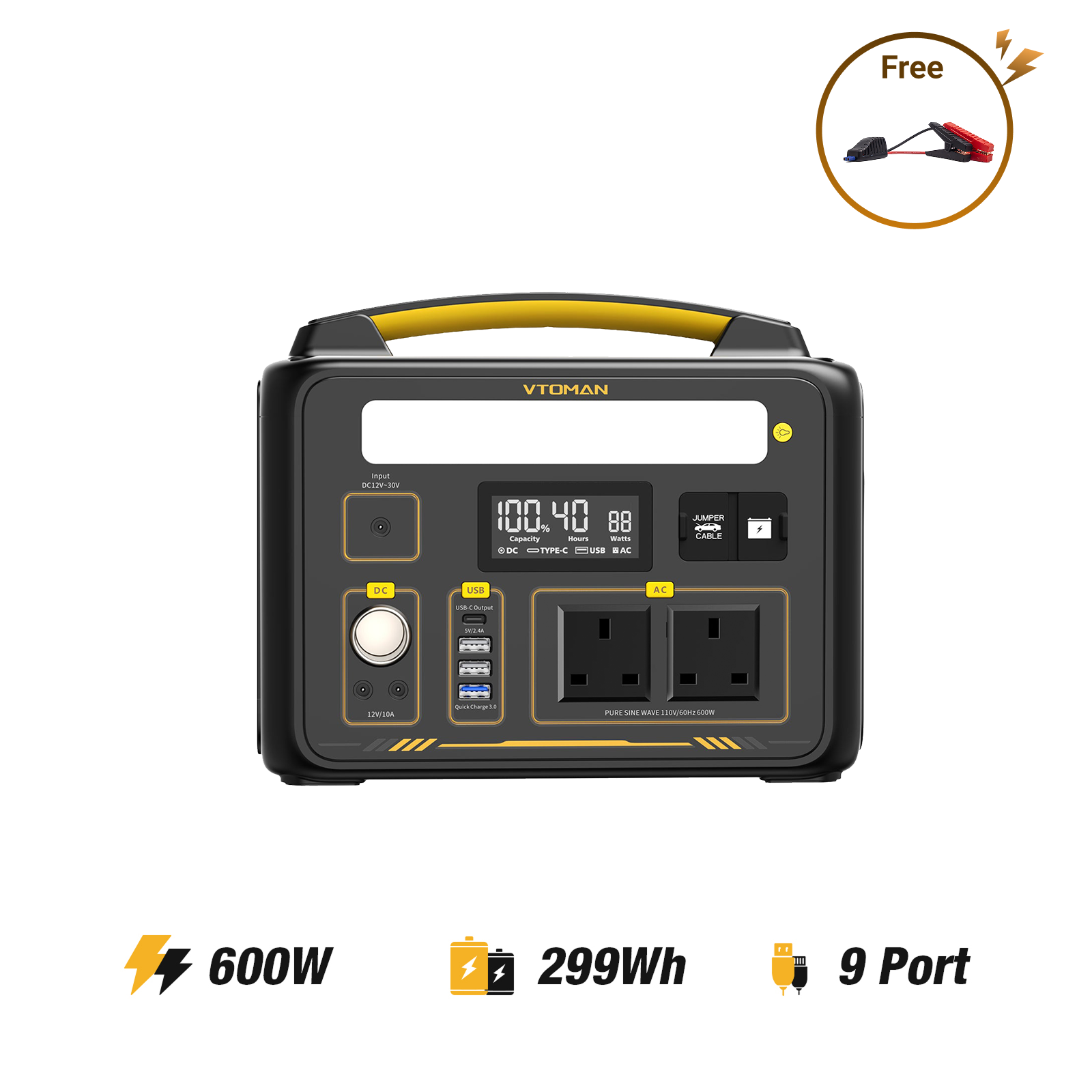 VTOMAN Jump 600X Portable Power Station