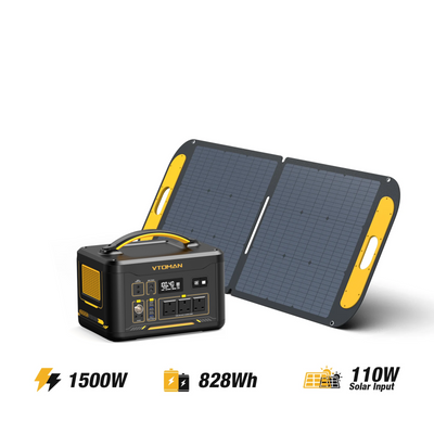 Jump 1500W/ 828Wh 110W Solar Generator V-BEYOND™