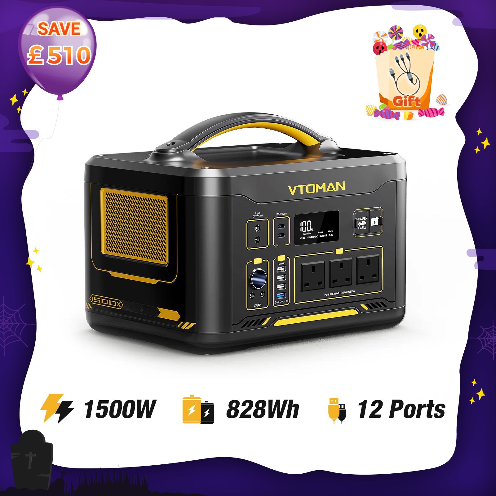 VTOMAN Jump 1500X Portable Power Station