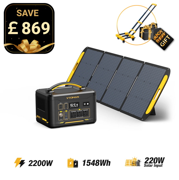 Jump 2200W/1548Wh 220W Solar Generator