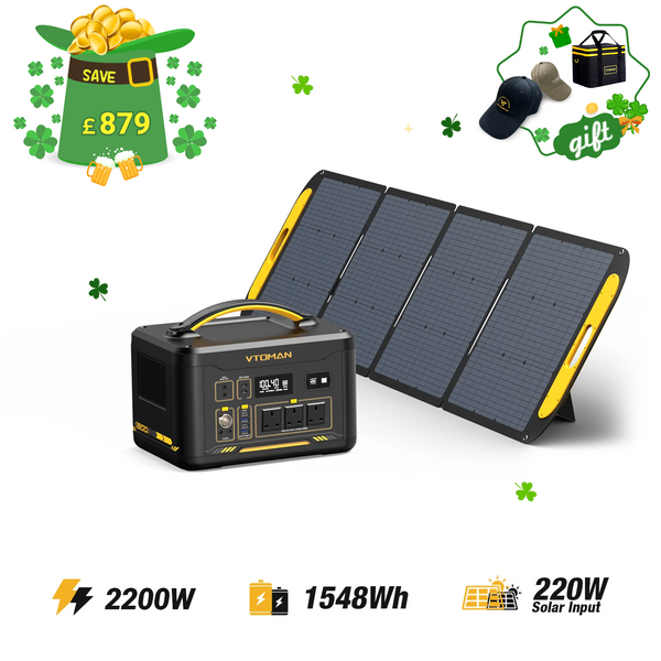 Jump 2200W/1548Wh 220W Solar Generator