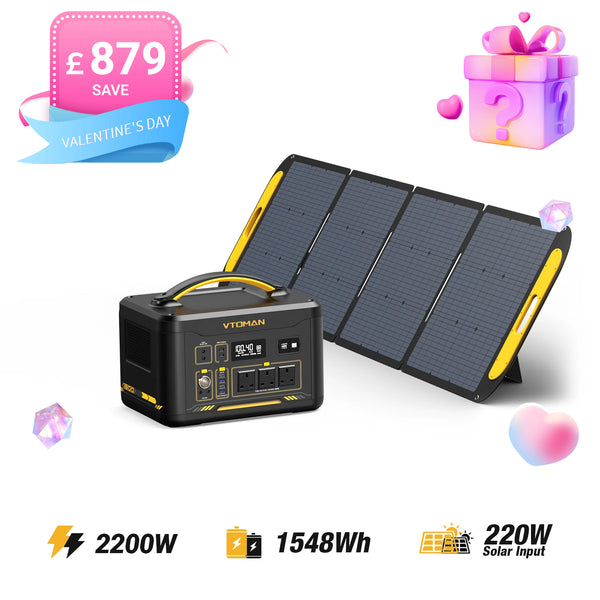 Jump 2200W/1548Wh 220W Solar Generator