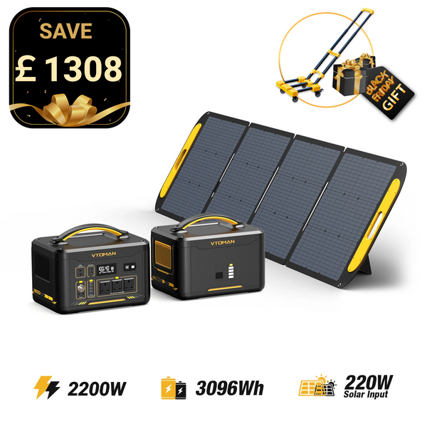 Jump 2200W/3096Wh 220W Solar Generator