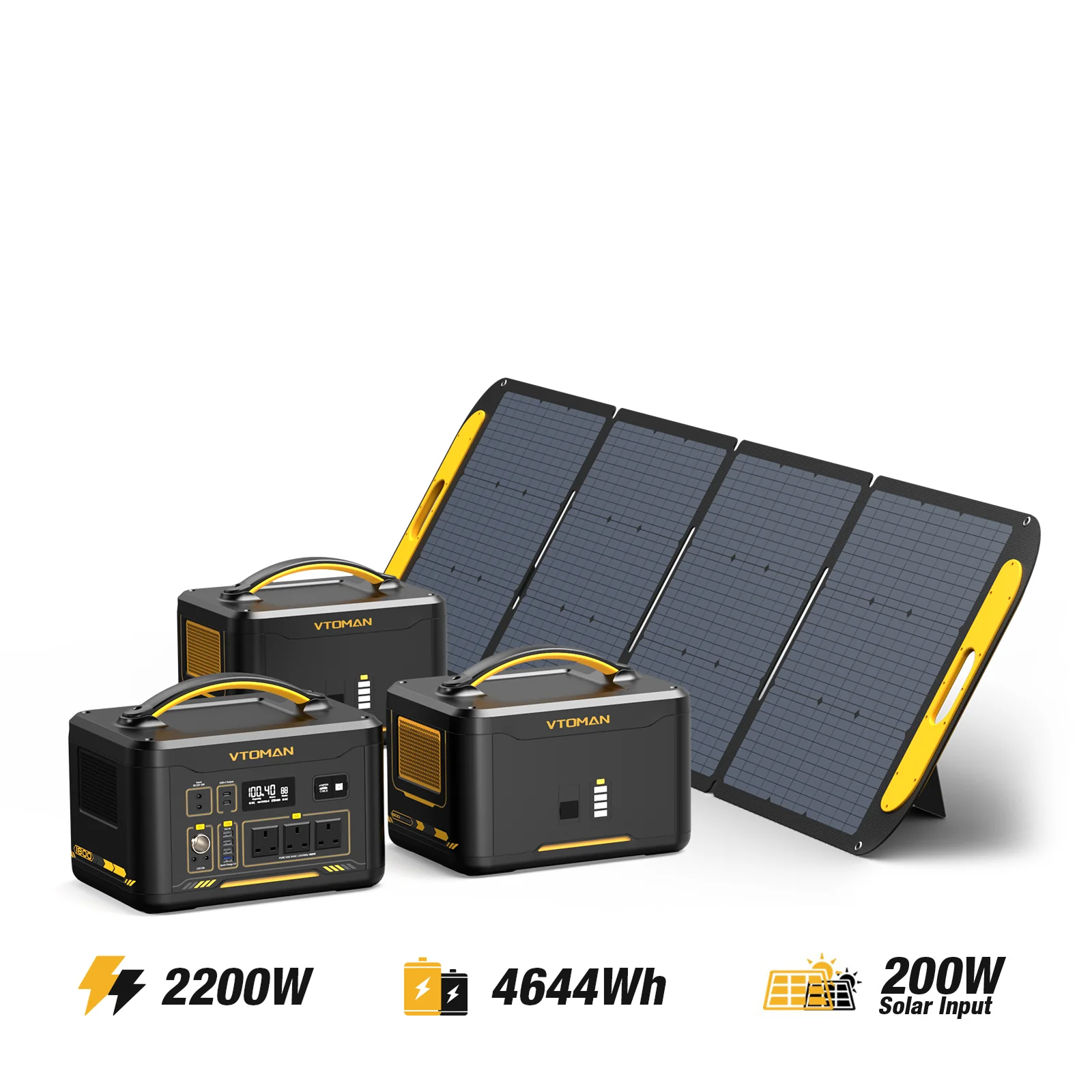 Jump 2200W/4644Wh 200W Solar Generator