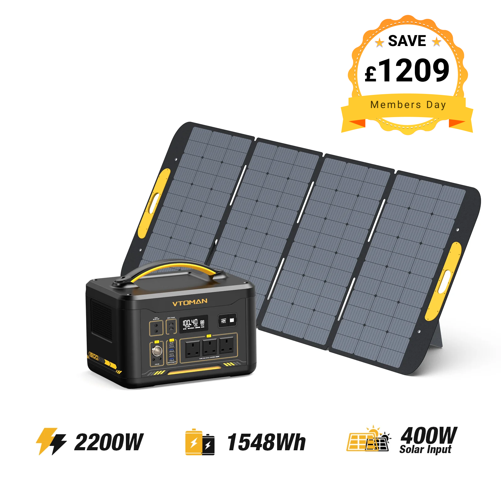 VTOMAN Jump 2200 Portable Power Station