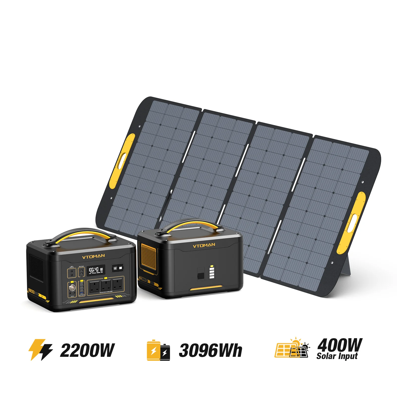 Jump 2200W/3096Wh 400W Solar Generator