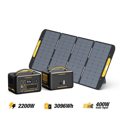 Jump 2200W/3096Wh 400W Solar Generator V-BEYOND™