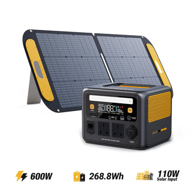 Jump 600W/268.8Wh 110W Solar Generator V-BEYOND®