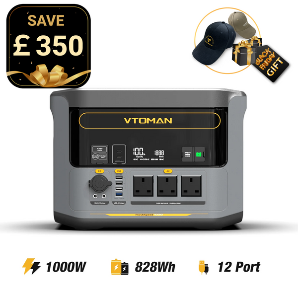 VTOMAN FlashSpeed 1000 Power Station 828Wh | 1000W