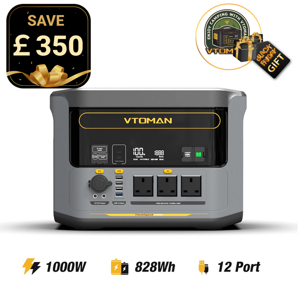 VTOMAN FlashSpeed 1000 Power Station 828Wh | 1000W