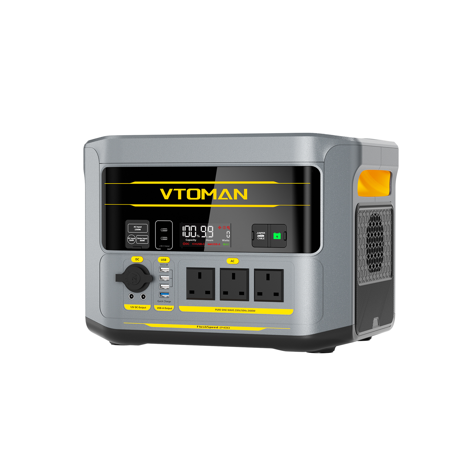 VTOMAN FlashSeep-2400 Power Station  side