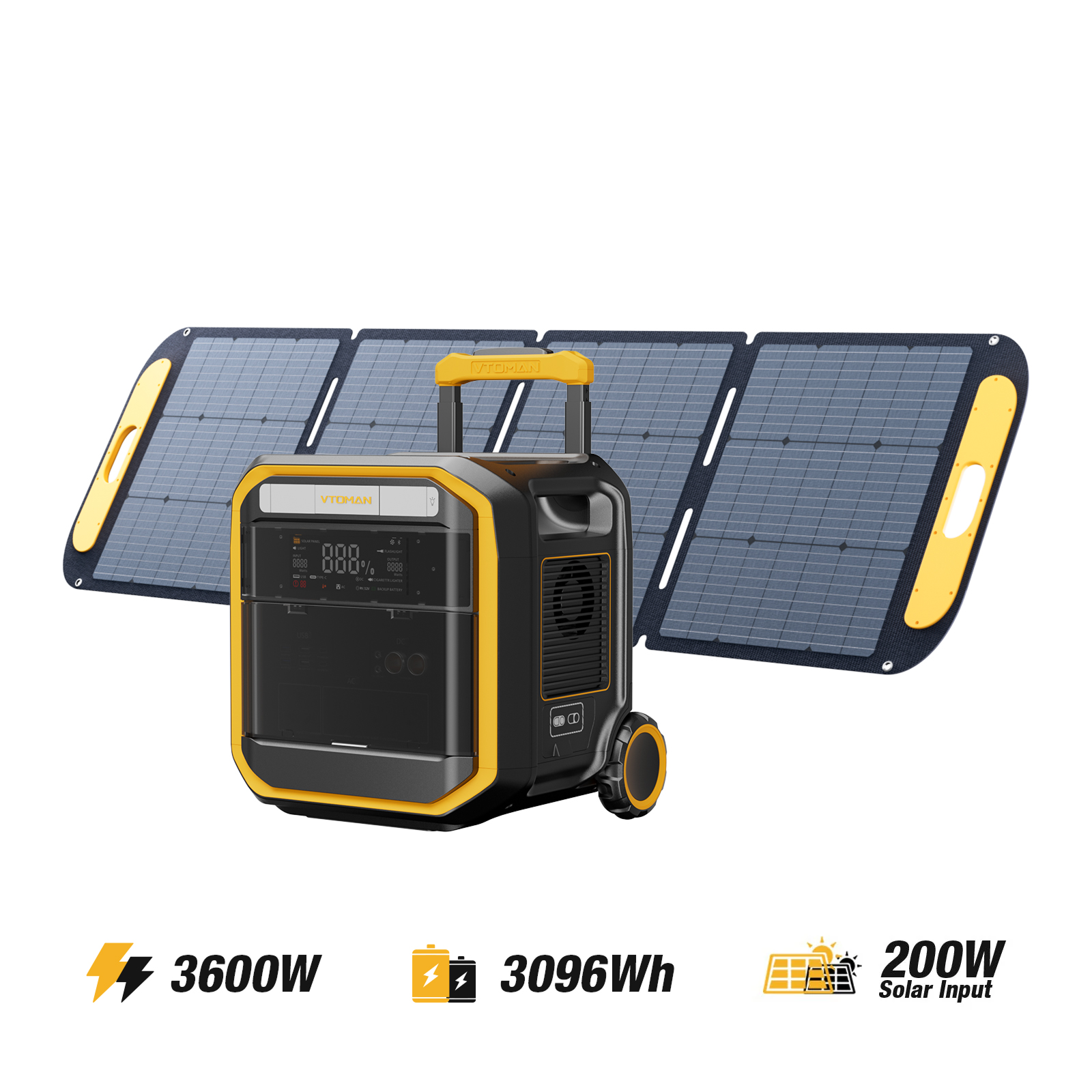 Bundle FlashSpeed Pro 3600 +VS200 Pro Solar Panel