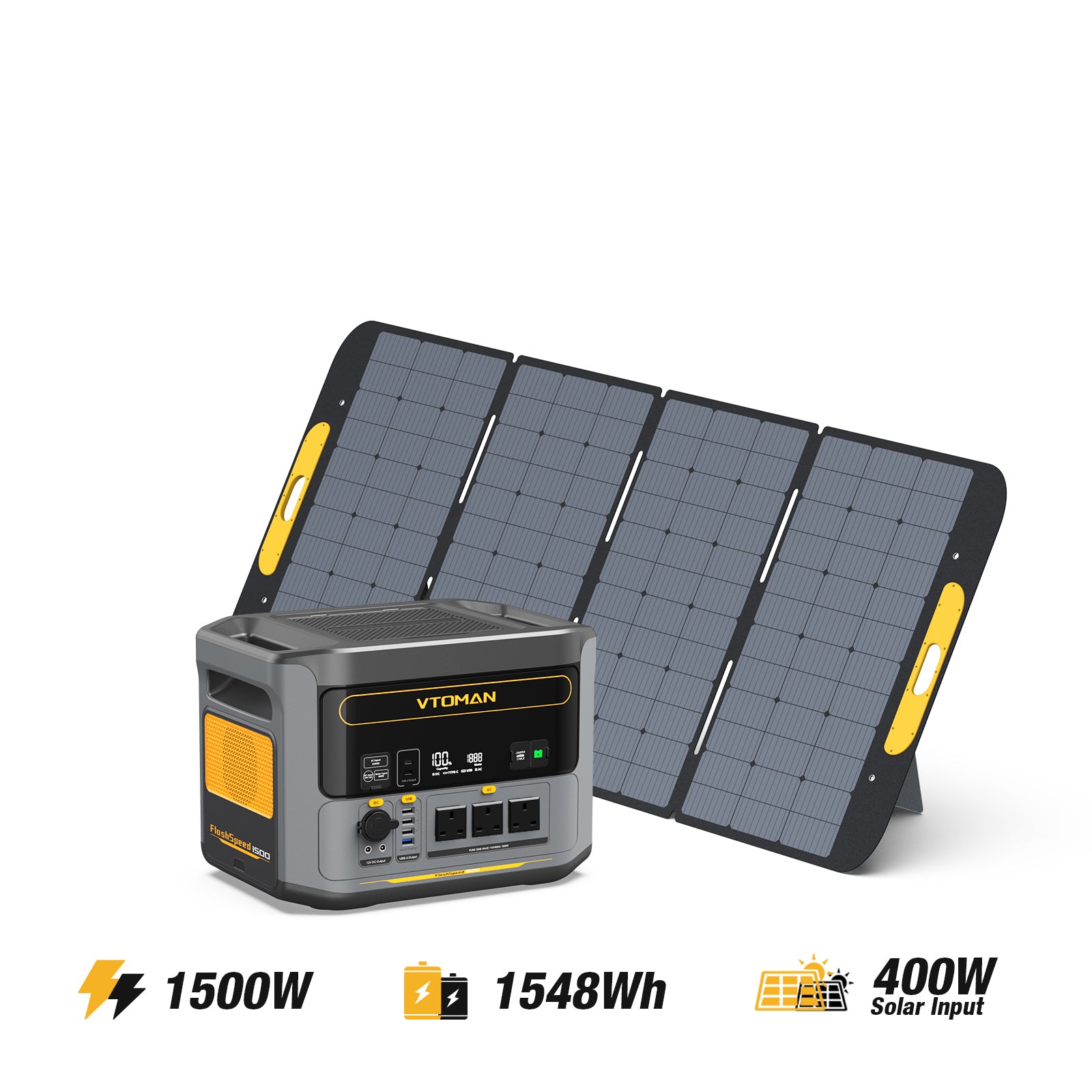 VTOMAN 400W Foldable Portable Solar Panels