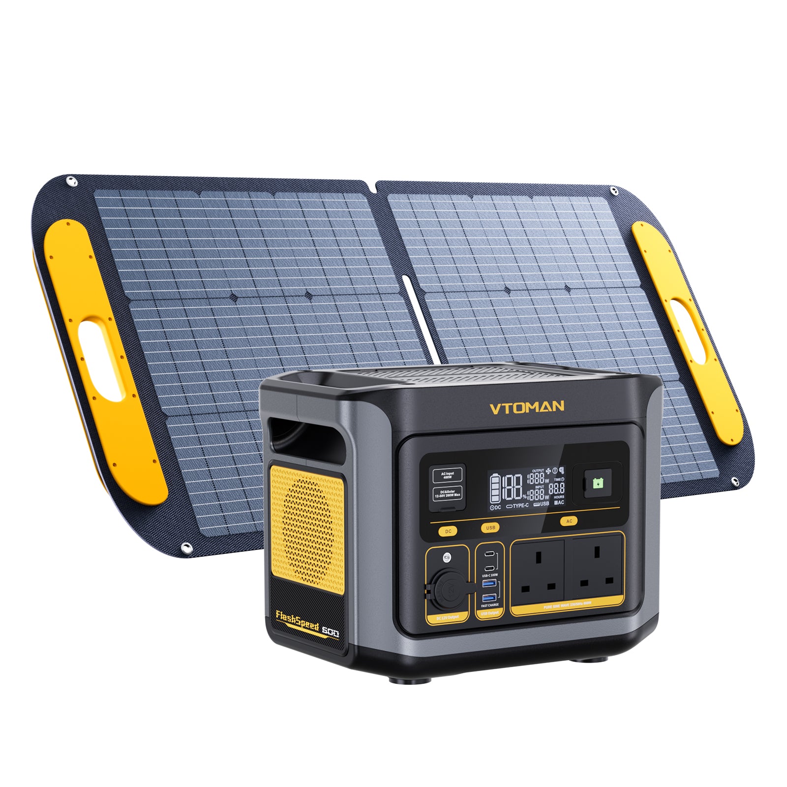 VTOMAN FlashSpeed 600 Portable Power Station