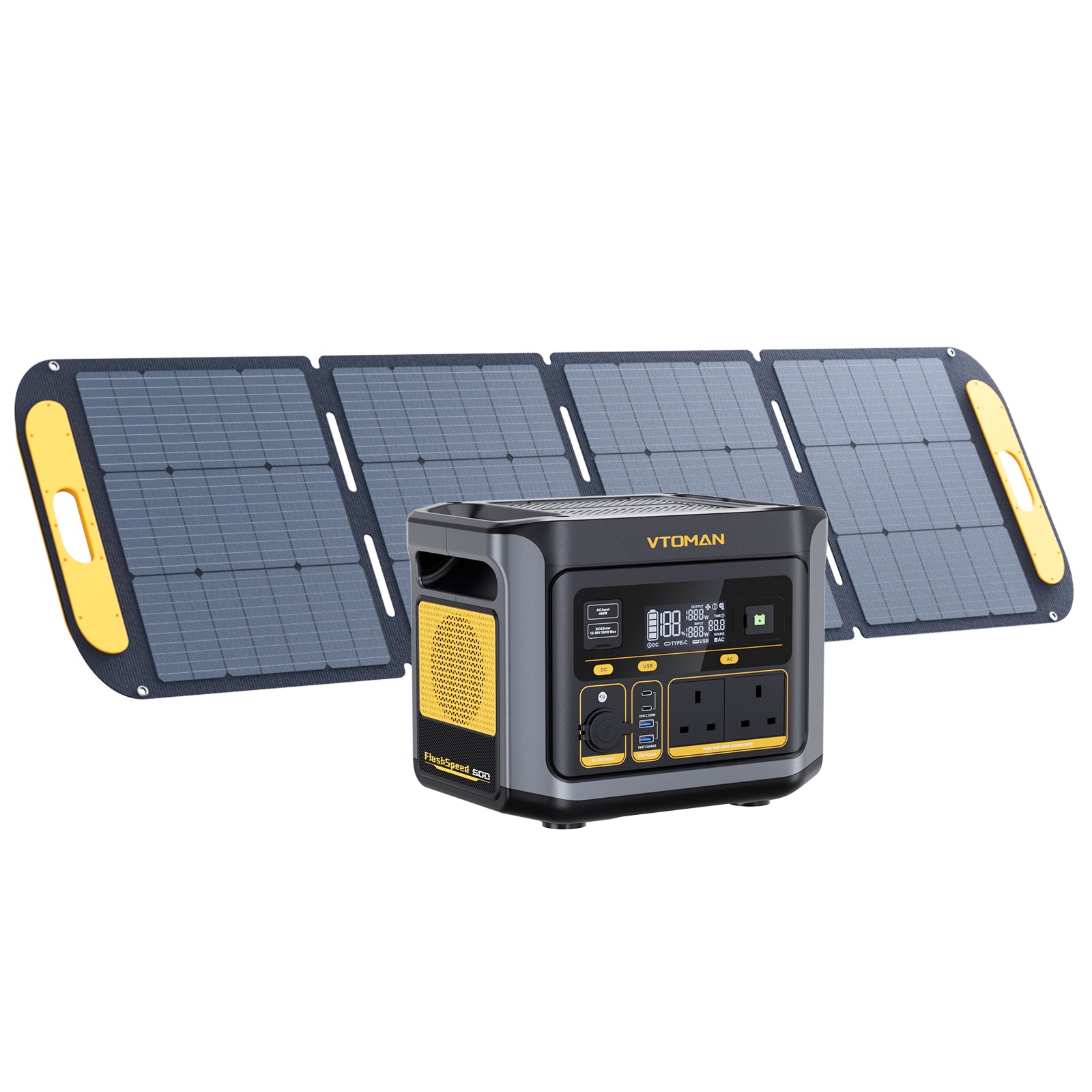 VTOMAN FlashSpeed 600 +200W Solar Panel