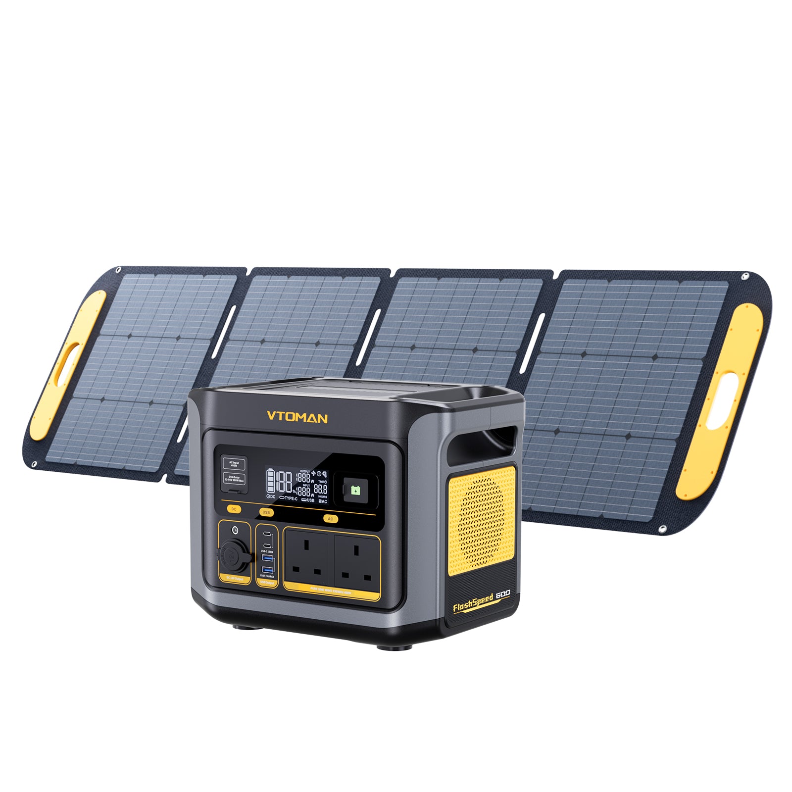 VTOMAN FlashSpeed 600 +200W Solar Panel