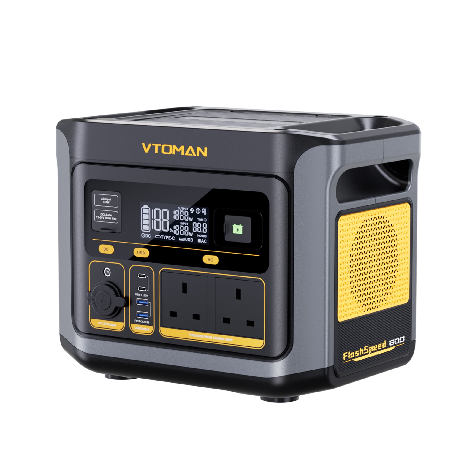 VTOMAN FlashSpeed 600 Portable Power Station