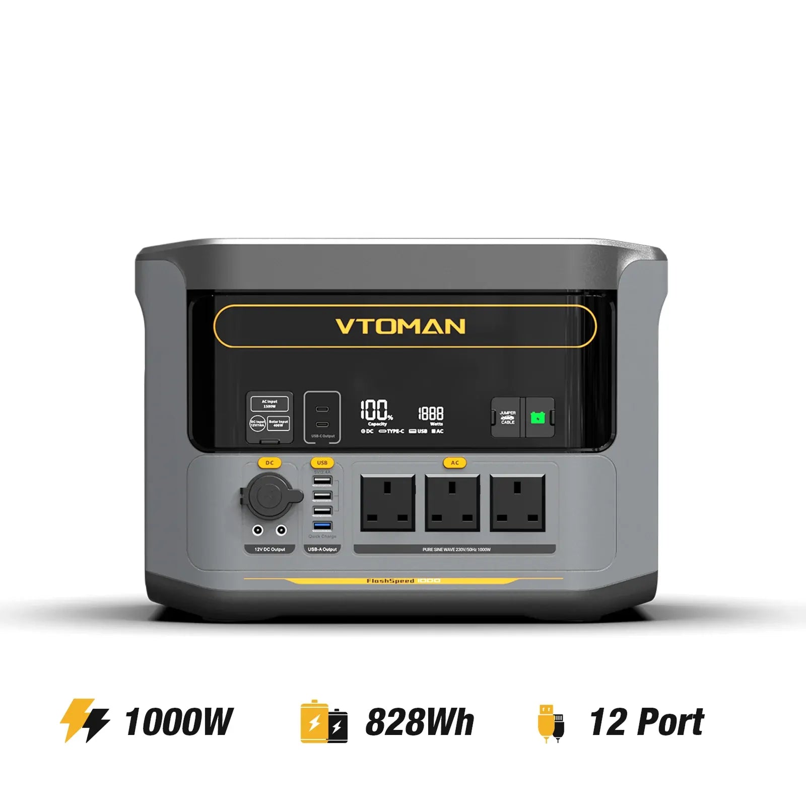 VTOMAN FlashSpeed 1000 V-BEYOND® Portable Power Station
