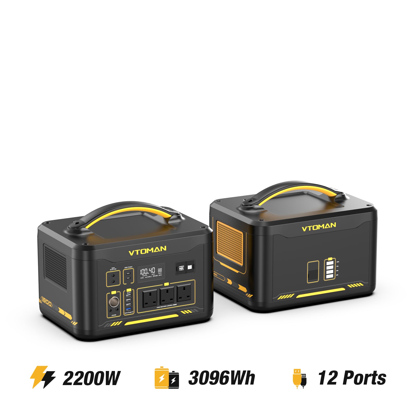 Jump 2200W/3096Wh 220W Pro Solar Generator